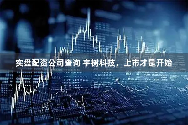 实盘配资公司查询 宇树科技，上市才是开始